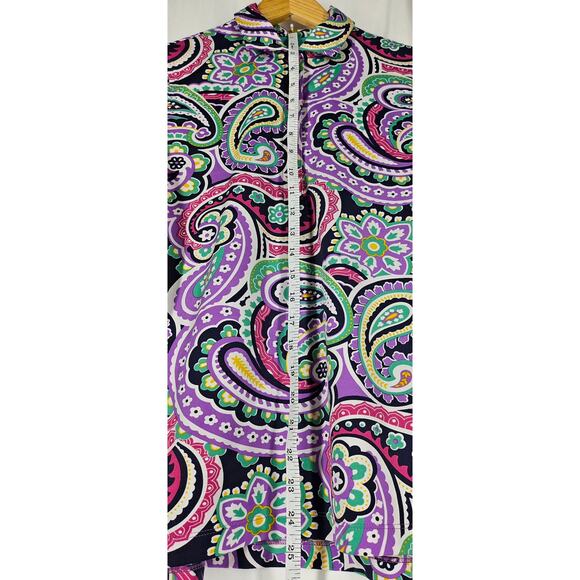 PETER MILLAR WOMEN'S PAISLEY ELEMENT WICKING PERFORMANCE POLO – SIZE SMALL - Picture 7 of 11